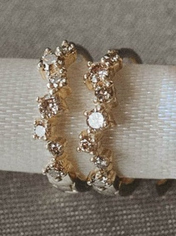 Chloe | Diamond Huggie Earrings