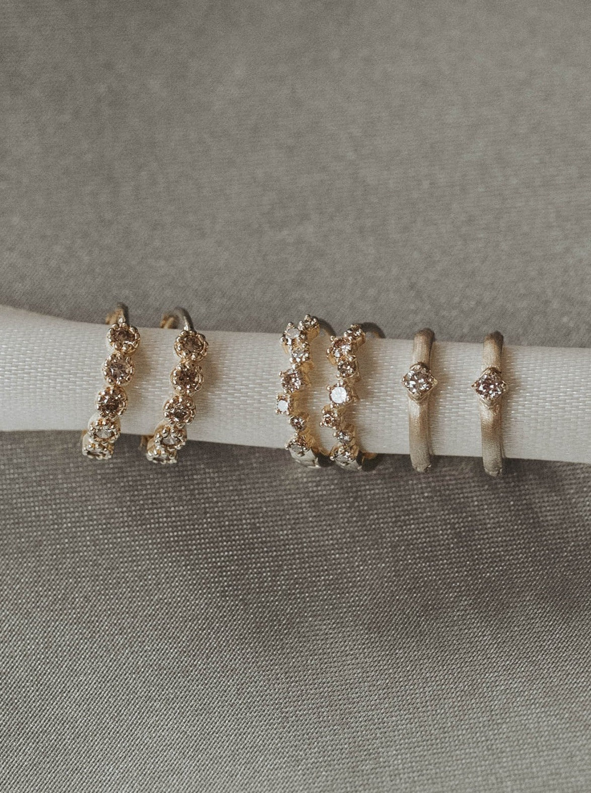 Chloe | Diamond Huggie Earrings