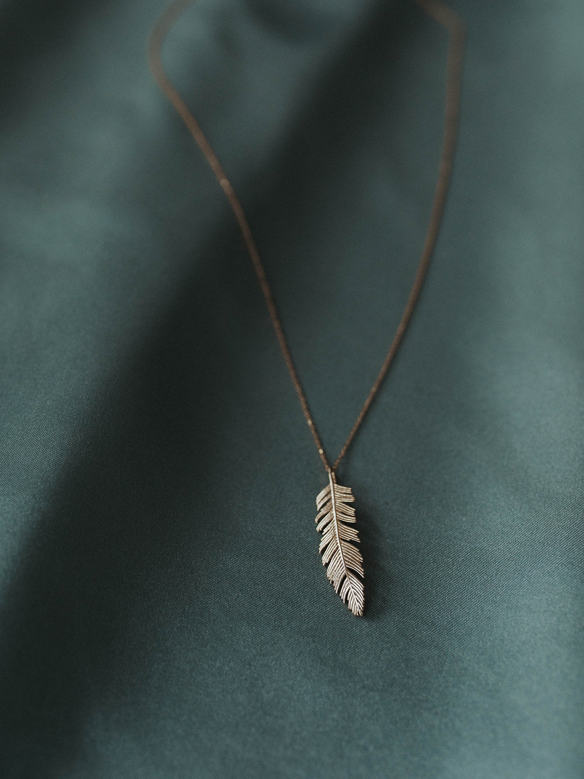 Emily | Feather Pendant Necklace