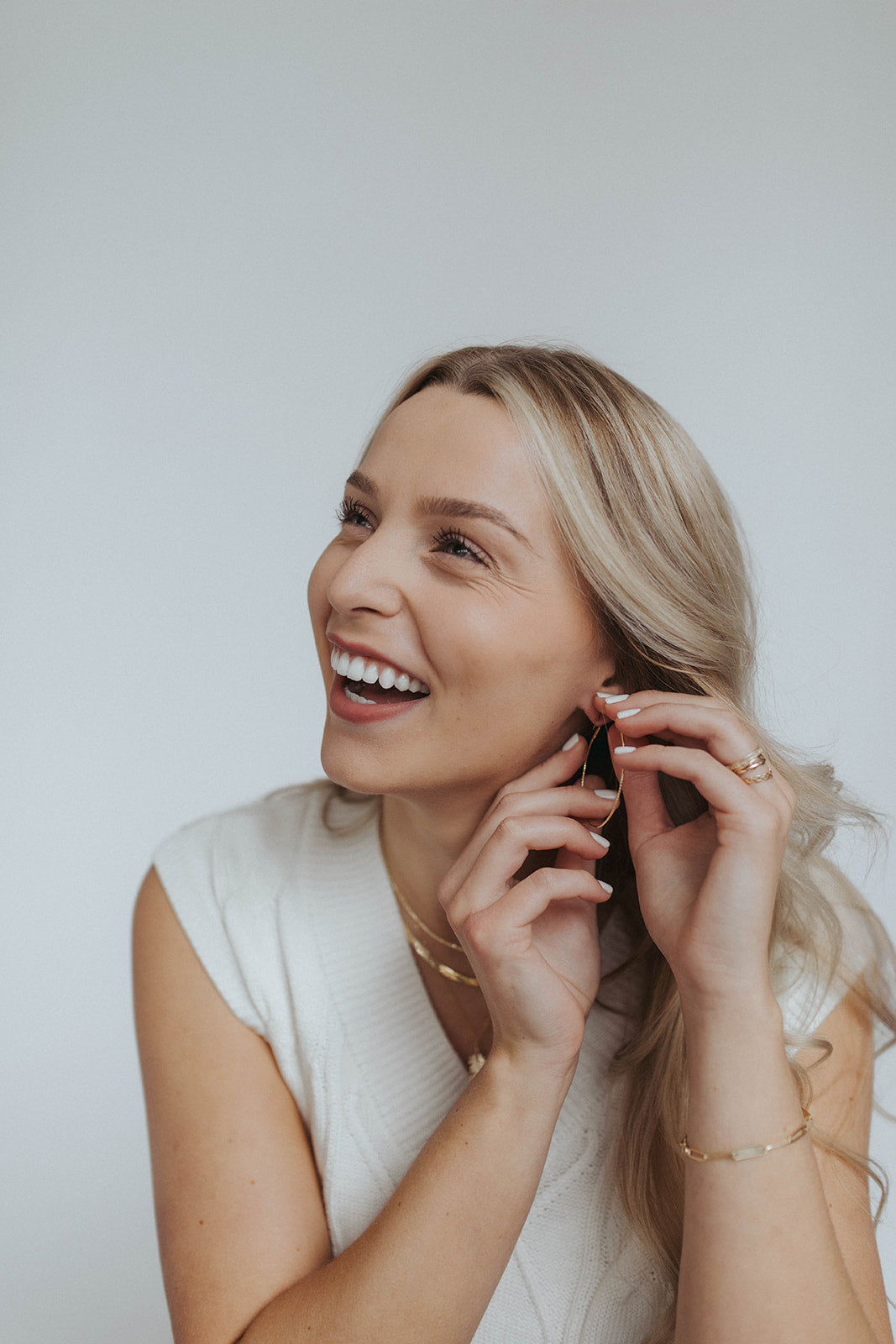Kayla | Large Sparkle Hoops