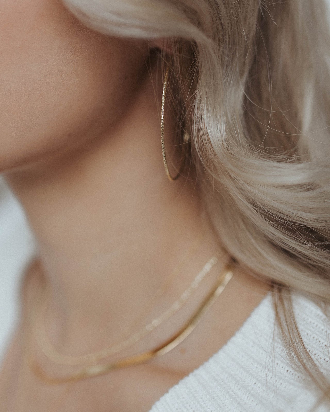 Kayla | Large Sparkle Hoops