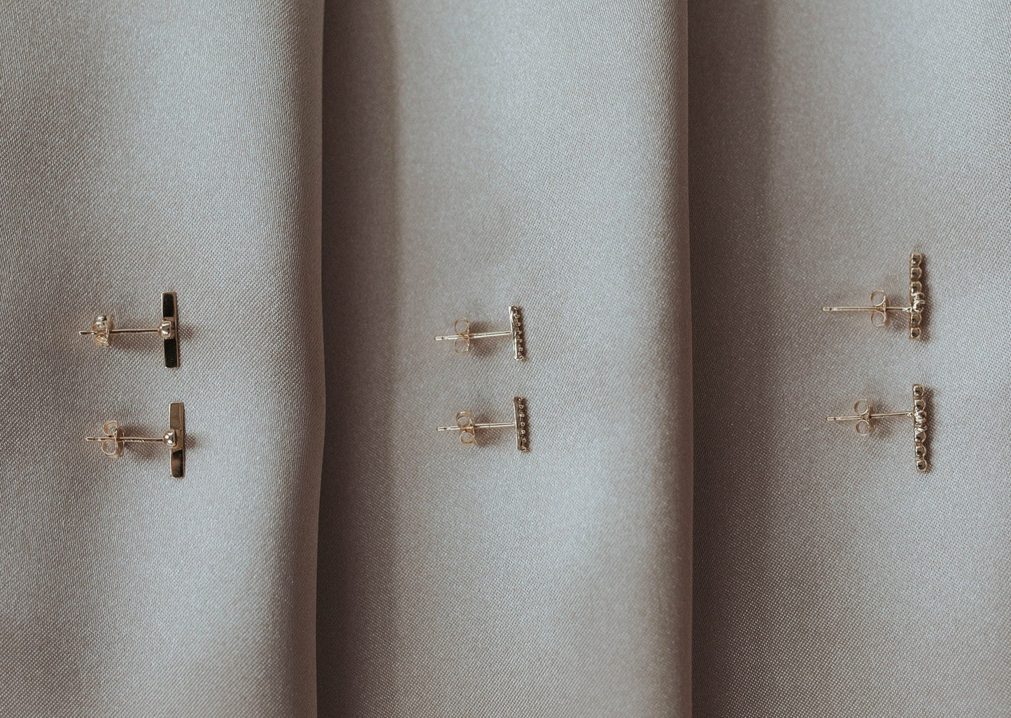 Adeline | Petite Diamond Bar Earrings