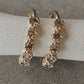 Anna | Bezel Diamond Huggie Earrings