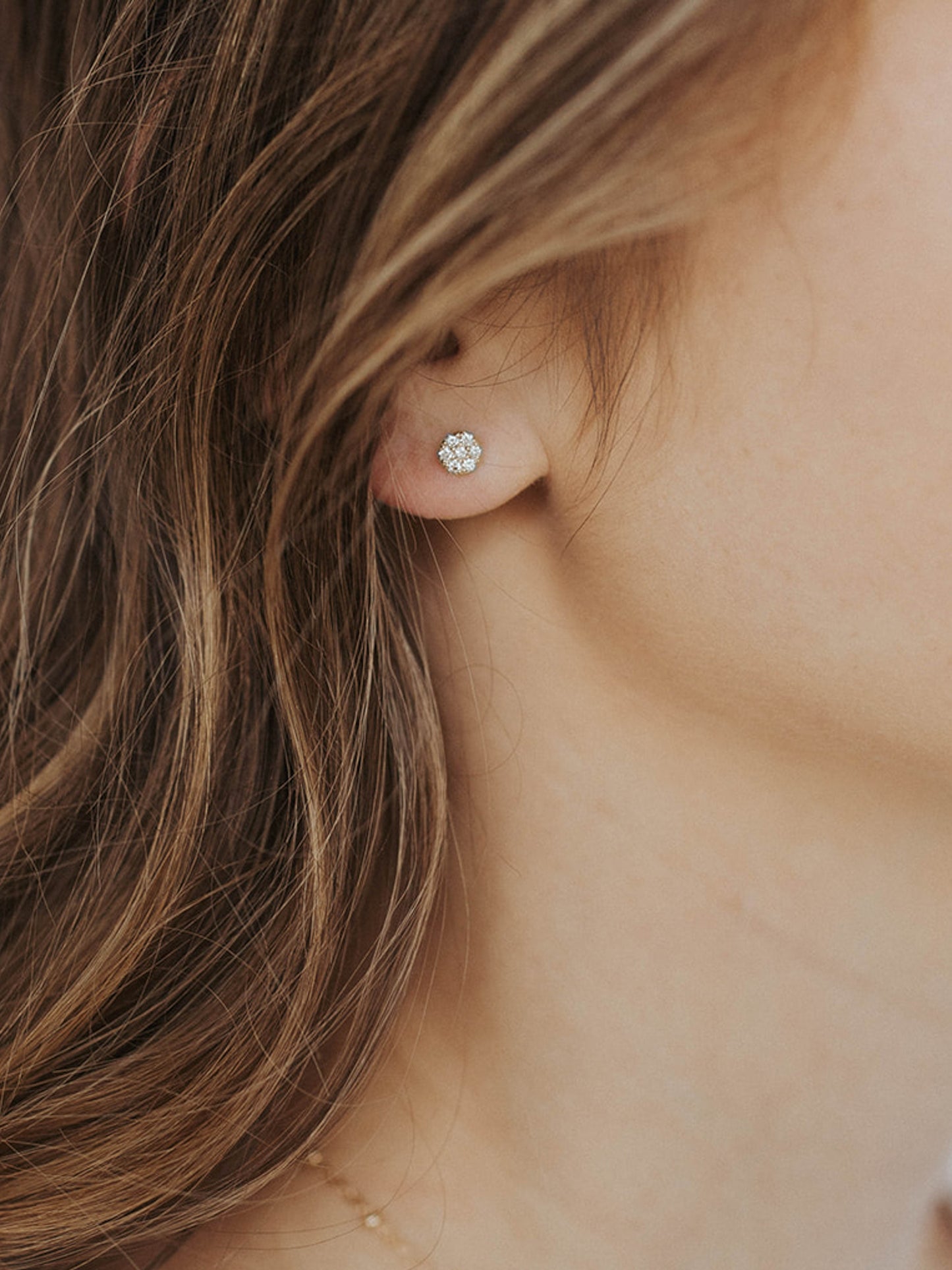 Lauren | Diamond Pave Earring