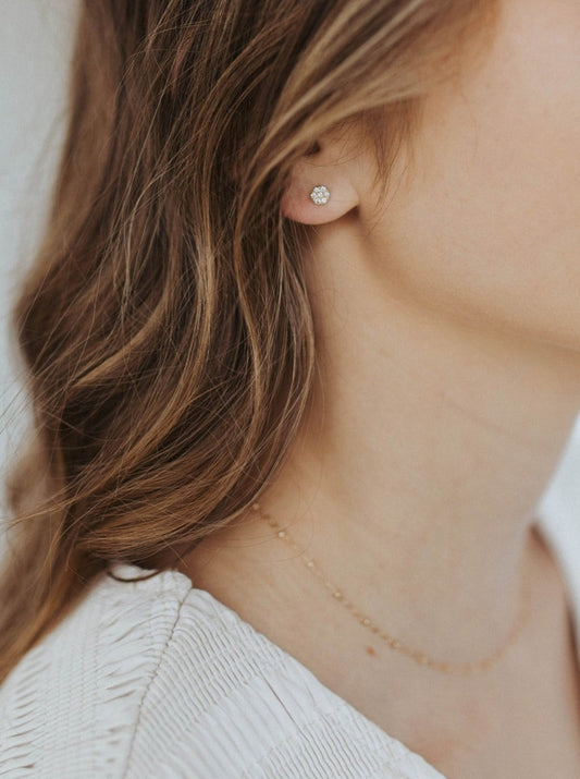 Lauren | Diamond Pave Earring